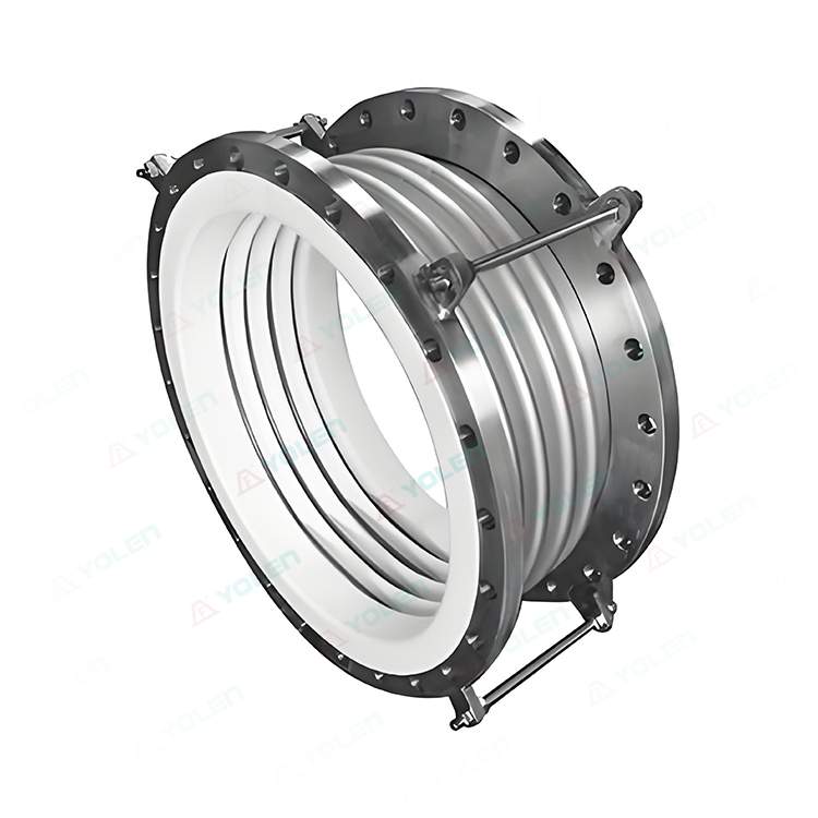 Компенсатор с фторированной футеровкой из нержавеющей стали